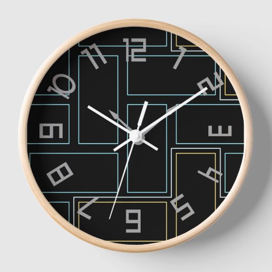 Horloge Monogramme Numéros rustiques (Recto)