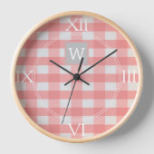 Horloge Monogramme Pink Buffalo (Recto)