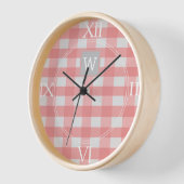 Horloge Monogramme Pink Buffalo (Angle)