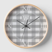 Horloge Monogramme Plaid Buffalo Gris (Recto)