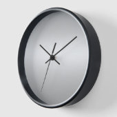 Horloge Monogramme Rustique Gris Et Blanc Turquoise (Angle)