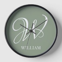 Monogramme vert de l'élégance de la taille personn