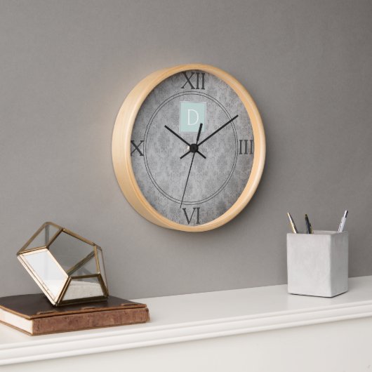 Horloge Monogramme Vintage Monnaie (Bureau)