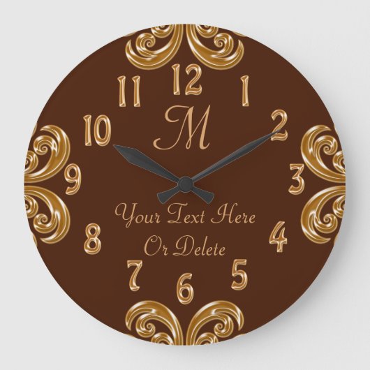 Horloge monographique en or au chocolat personnali (Recto)