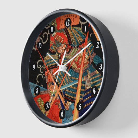 HORLOGE MONSTRE DE COMBAT SAMURAI (Angle)