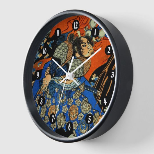HORLOGE MONSTRE DE COMBAT SAMURAI (Angle)