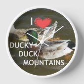 Horloge Montagnes de canards. (Recto)