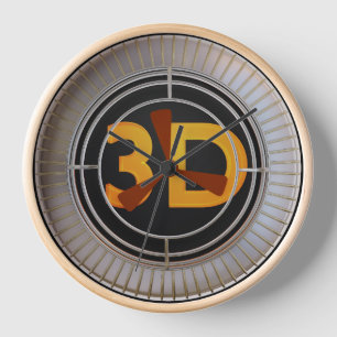 Horloge Moteur 3D