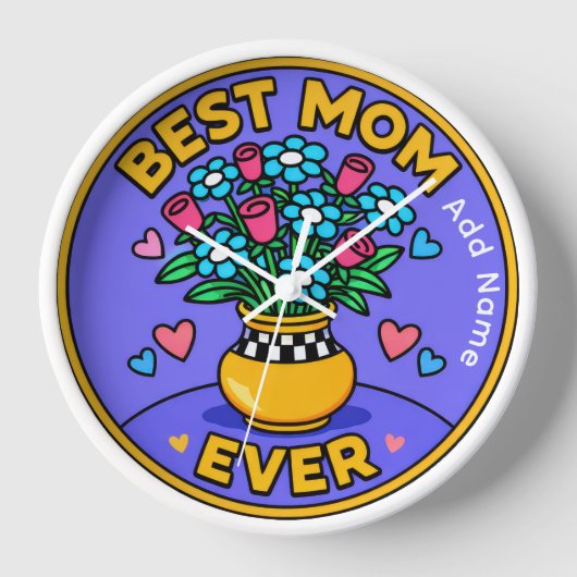 Horloge Mother's Day 10" Round Wall Clock (Recto)