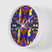 Horloge Motif de dégradé géométrique  (Angle)
