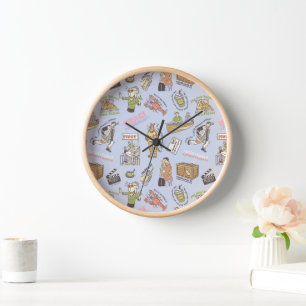 Horloge Motif de dessin coloré AMIENDS™