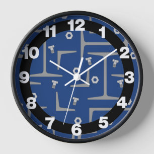 Horloge Motif de dessin en acier structurel