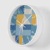 Horloge Motif de formes abstraites de géométrie moyenne (Angle)