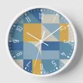 Horloge Motif de formes abstraites de géométrie moyenne (Recto)