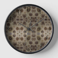 Motif de pierre brun bronzé de Petoskey Stone