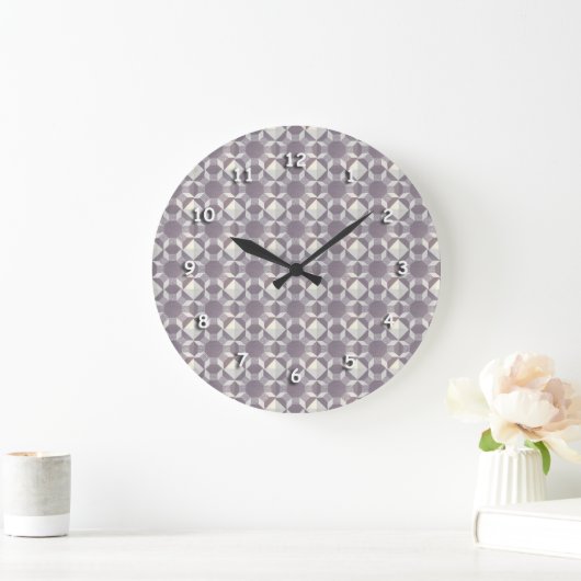 Horloge - Motif de surface composée violette (Maison)