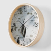 Horloge Motif d'écorce de bouleau (Angle)