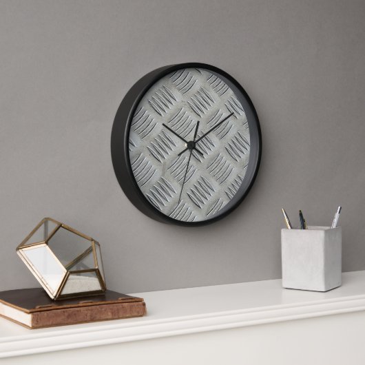 Horloge Motif diamant en aluminium (Bureau)