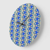 horloge motif étoile bleue (Angle)