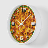Horloge Motif feuille d'érable-25877 (Angle)