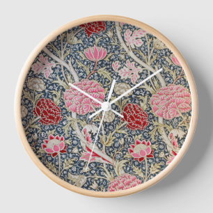 Horloge Motif floral vintage, William Morris