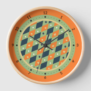 Horloge Motif géométrique