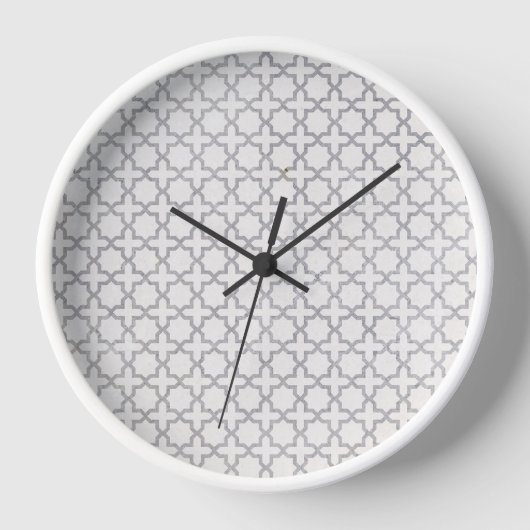 Horloge Motif géométrique beige islamique (Recto)