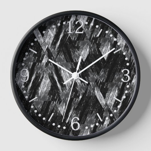 Horloge Motif grunge abstrait. (Recto)