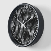 Horloge Motif grunge abstrait. (Angle)