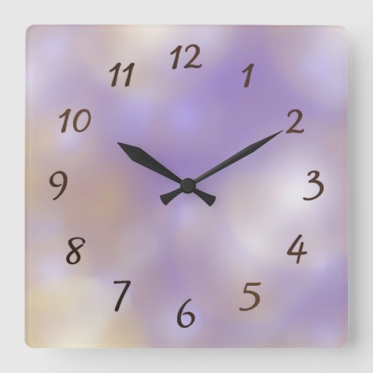 horloge motif lilac (Recto)