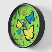 Horloge Motif papillon (Angle)
