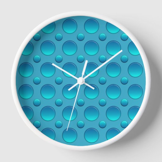 Horloge motif pois bleu (Recto)