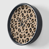 Horloge Motif rayé de tigre gras – Conception d'impression (Angle)