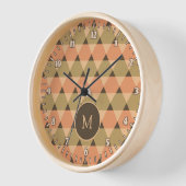 Horloge Motif triangles (Angle)