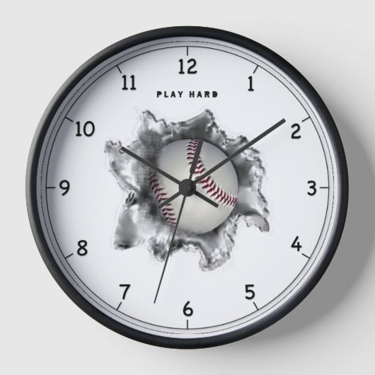 Horloge Motivation du baseball (Recto)