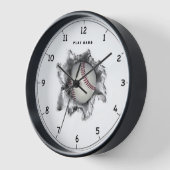 Horloge Motivation du baseball (Angle)