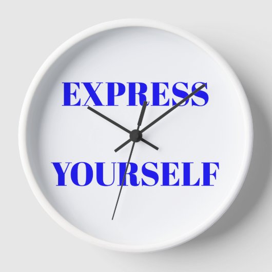 Horloge Motivation mots idéal inspirateur design mignon (Recto)