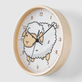 Horloge Mouton blanc (Angle)