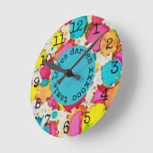 Horloge Moyenne "Temps Confetti" (Angle)