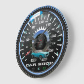 Horloge multi-engrenages de la Rocket Car Shop (Angle)