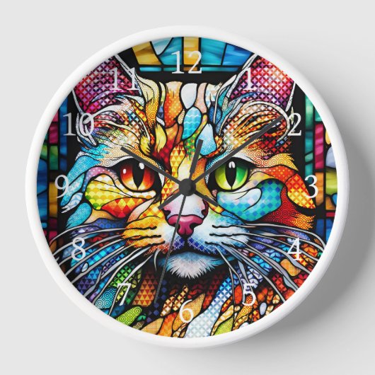 Horloge Multicolor Cat 708 Motif (Recto)