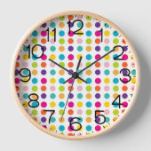 Horloge Multicolore dots (Recto)