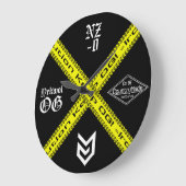 Horloge Mur Acrylique Attention (Angle)