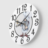 Horloge Mur Acrylique Gnome Cuisine (Angle)