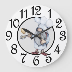 Horloge Mur Acrylique Gnome Cuisine