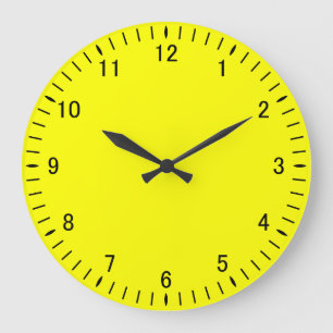 Horloge Mur Acrylique Jaune 21A