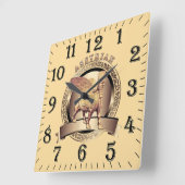 Horloge Mur Acrylique Lamassu Or (Angle)