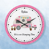 Horloge Mur Acrylique Pink Happer