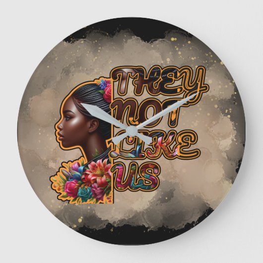 Horloge Mur Acrylique Ronde 0,75" - Ils Ne Nous Ai (Recto)