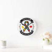 Horloge Mur Acrylique Ronde 8" (Maison)